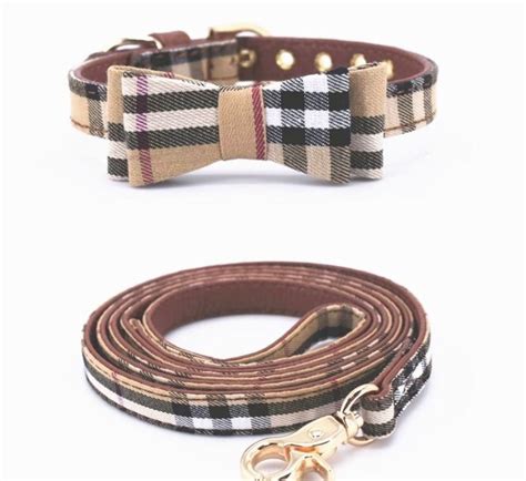 pink burberry leather dog collar|authentic Burberry dog collar.